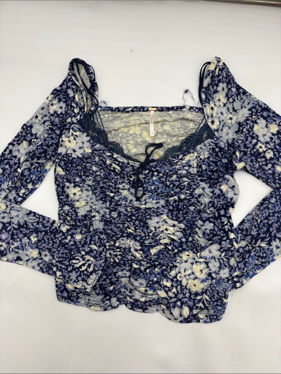 Free People Tops - Free People Layer It On Me Top in Blue Combo